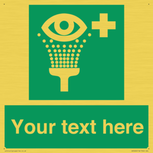 Custom Eye Wash Station Sign